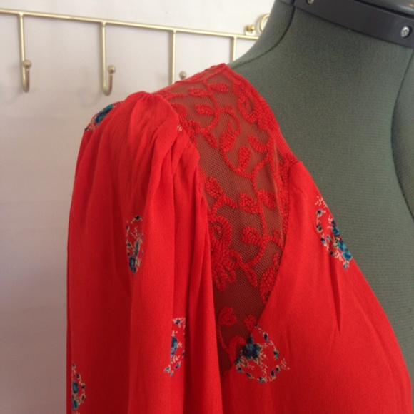 NWT Free People Mockingbird Open Back Mini Dress - Picture 5 of 7